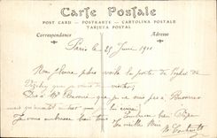 VINTAGE POSTCARD Vezelay Eglise of the Madeleine gate of Narthex Carries of right hand side