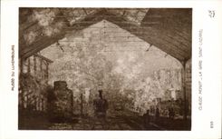 VINTAGE POSTCARD Claude Monet Train station Holy Lazare Paris Museum of Luxembourg
