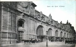 VINTAGE POSTCARD Paris Parks Quay D Orsay