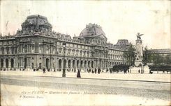 El ministerio de Paris de la POSTAL de la VENDIMIA del monumento de las finanzas de la lumbrera de Gambetta