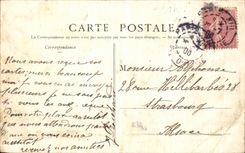 El ministerio de Paris de la POSTAL de la VENDIMIA del monumento de las finanzas de la lumbrera de Gambetta