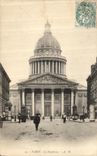 POSTAL Paris de la VENDIMIA la calle Soufflot del panteon