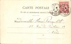 VINTAGE POSTCARD Paris the garden of Tileries and the sight De Rivoli