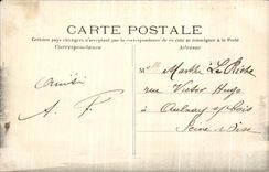 POSTAL Paris de la VENDIMIA nueva la lumbrera y la estatua de Lafayette