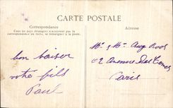 VINTAGE POSTCARD Palate De Fontainebleau FAC Simile of L abdication of Napoleon 1st