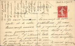 VINTAGE POSTCARD Arcis on Paddle Defense of the Bridge of L Paddle by Napoleon 1st 20 husbands 1814 Militaria