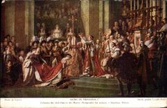 VINTAGE POSTCARD Sacring Of Napoleon 1st David