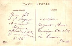 VINTAGE POSTCARD Dead Fontainebleau of Napoleon 1st May 5th  1821