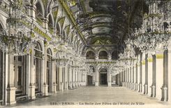 CPA Paris La Salle des Fetes de L Hotel de Ville
