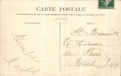 VINTAGE POSTCARD Park of Cloud Saint the large cascade Front view