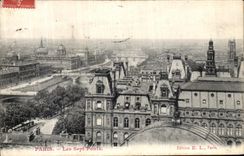 POSTAL Paris de la VENDIMIA siete puentes