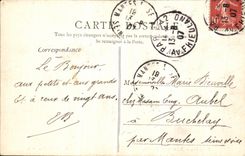 POSTAL Paris de la VENDIMIA siete puentes