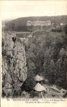 CPA Bagnoles De L Orne Le Lac et le Grand Hotel Vue Prise du Roc au Chien
