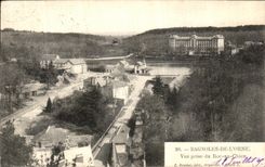 CPA Bagnoles De L Orne Vue prise du Roc au Chien