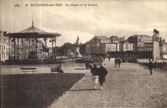 VINTAGE POSTCARD Boulogne On Sea the Dam and the Casino