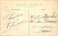 VINTAGE POSTCARD Boulogne On Sea L Hour of the Tide Boat of sin