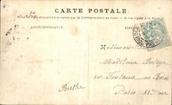 VINTAGE POSTCARD Boulogne On Sea Departure of the Boat of Folkestone