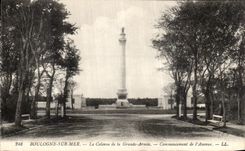 VINTAGE POSTCARD Boulogne On Sea the Column of the Large army Beginning of L Which occurred