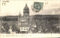 VINTAGE POSTCARD Boulogne On Sea L Church