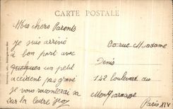 VINTAGE POSTCARD Boulogne on Sea Bust of Doctor Duchesne French Souvenir and Gate of the Degrees