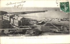 VINTAGE POSTCARD Boulogne On Sea the Casino the Beach and Piers