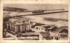 VINTAGE POSTCARD Boulogne on Sea Seen from of the Martyrdom