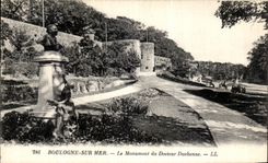 VINTAGE POSTCARD Boulogne on Sea the Monument of Doctor Duchenne
