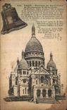 VINTAGE POSTCARD Paris Basilica of the Sacring Heart of Montmartre and Savoyard