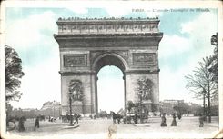 CPA Paris L Arc de Triomphe de L Etoile