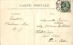 VINTAGE POSTCARD Paris Hillocks Chaumont Footbridge Lake and Rock