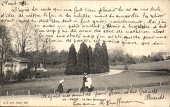 VINTAGE POSTCARD Paris the Montsonris Park