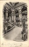 VINTAGE POSTCARD Paris Large the Staircase of L Operated
