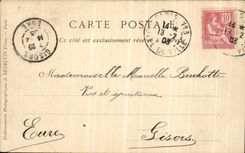 VINTAGE POSTCARD Paris Large the Staircase of L Operated