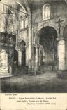 VINTAGE POSTCARD Paris Church Julien Saint Poor Great nave Spans close to the chorus Corinthian Capital