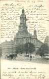 VINTAGE POSTCARD Paris Church of Trintite