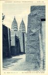 De la VENDIMIA de la POSTAL de Paris International colonial favorablemente 1931 paladares de L perspectiva de AOF de la calle Djenne