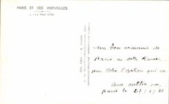 CPA Paris Ses Merveilles Tour Eiffel Peniche 