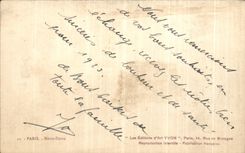 Ano feliz Paris Notre Dame de la POSTAL de la VENDIMIA