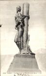 VINTAGE POSTCARD Paris the Monument of the Knight of the Bar
