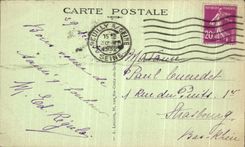 Lugares de Paris de la POSTAL de la VENDIMIA de Chatelet Pont en el anuncio publicitario y el Conciergerie del sitio del intercambio