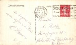 Ataque frontal de Paris de la POSTAL de la VENDIMIA de L iglesia de Notre Dame