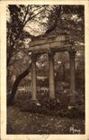 VINTAGE POSTCARD Paris Park Heap Corinthian Columns of Naumachie