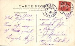 VINTAGE POSTCARD Paris Crowns Heart and funicular of Montmartre