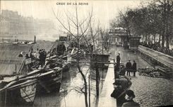 CPA Crue de la Seine 
