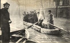 CPA La Crue de la Seine Janvier La General Armand