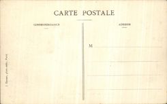 CPA La Crue de la Seine Janvier Un Radeau improvise dans un Jardin de la Rue Van Loo