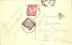 POSTAL Paris L iglesia de la VENDIMIA de Notre Dame