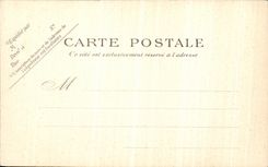 VINTAGE POSTCARD Paris Monument of Roe deer Botanical garden