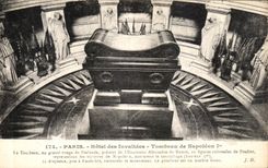 VINTAGE POSTCARD Paris Hotel of Invalids Tomb of Napoleon 1st