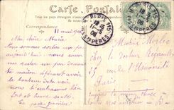 VINTAGE POSTCARD Wood of Boulogune the Mill of Trifle